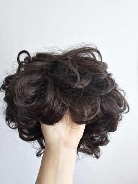 Motown Tress Toyokalon Curly Hair Piece Brown Clip In Ponytail Wig